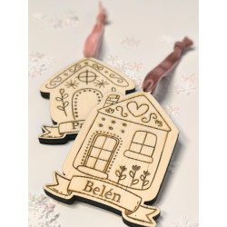 Casita jengibre con nombre