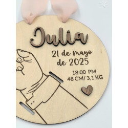 Natalicio pulsera de hospital