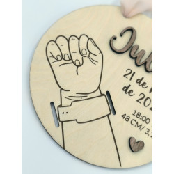 Natalicio pulsera de hospital