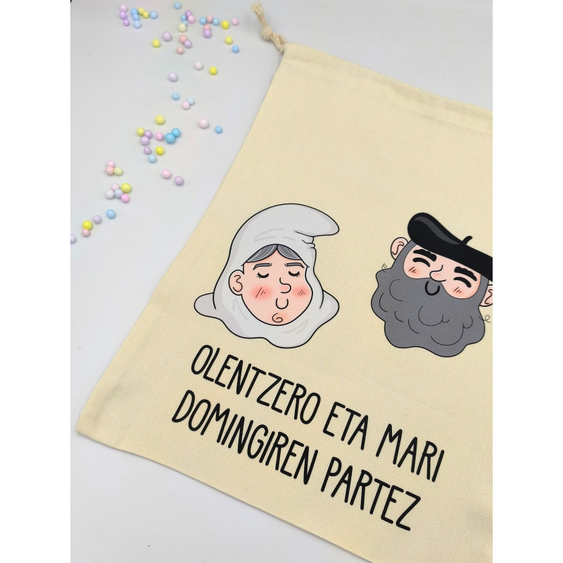 Bolsa navideña Olentzero eta Mari Domingi