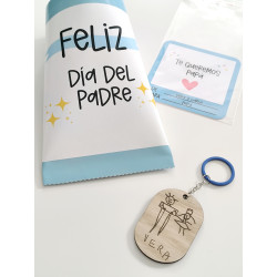 Llavero con dibujo infantil