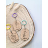 Llavero con dibujo infantil