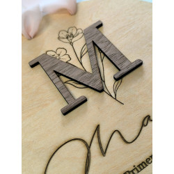 Placa con inicial Mi Primera Comunión