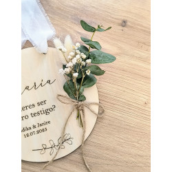 Placa Testigo con ramillete