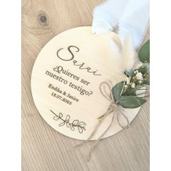 Placa Testigo con ramillete