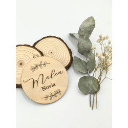 Percha boda con nombre