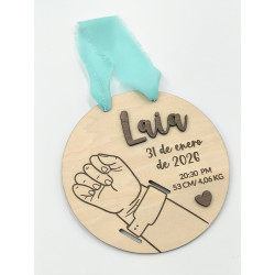 Natalicio pulsera de hospital