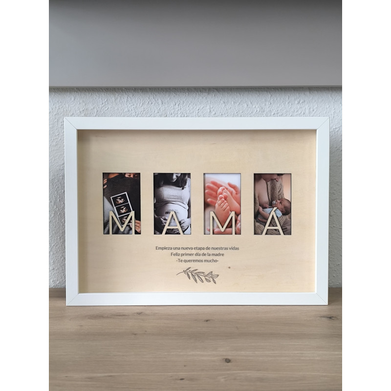 Marco con letras Mamá-Ama