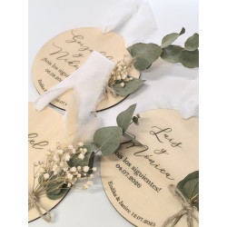 Placa Sois los siguientes con ramillete