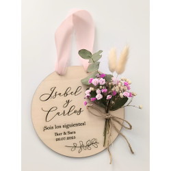 Placa Sois los siguientes con ramillete