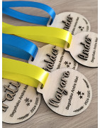 Medallas de madera